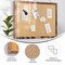 Flash Furniture Juno Rustic Wall Mount Linen Board w/Wood Push Pins, 18x24, Torched Brown HGWA-LINEN-18X24-BRN-GG - alternate 10
